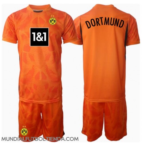 Camiseta Borussia Dortmund Portero Tercera Equipación Replica 2024-25 para niños mangas cortas (+ Pantalones cortos)